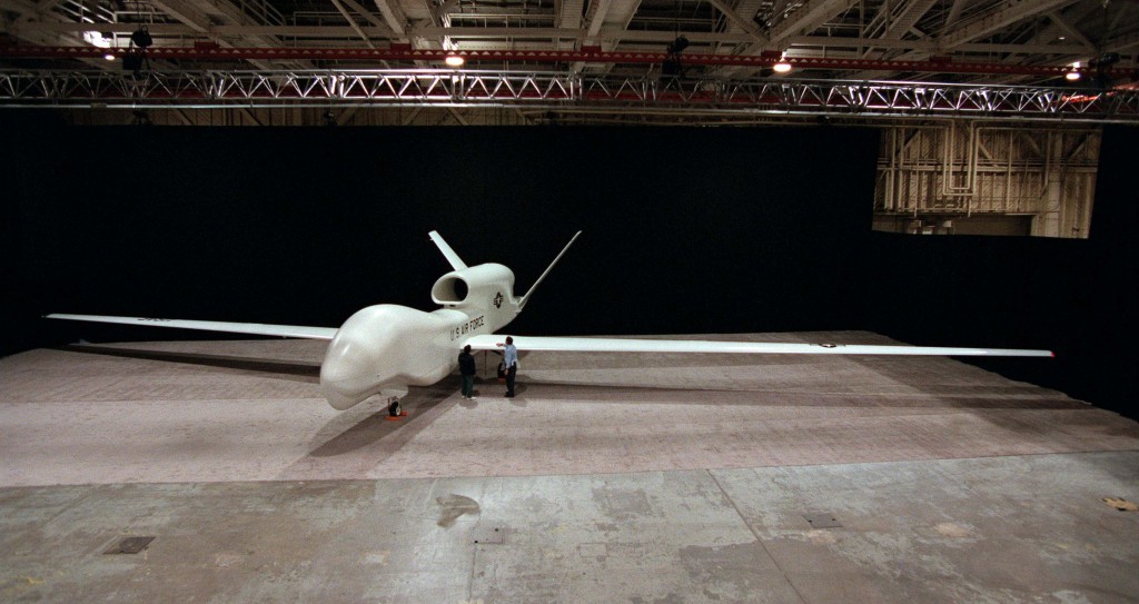 A Northrop Grumman Global Hawk surveillance drone. The Global Hawk is replacing the U-2 for high altitude covert surveillance missions. Photo: David Gossett/Teledyne Ryan Aeronautical
