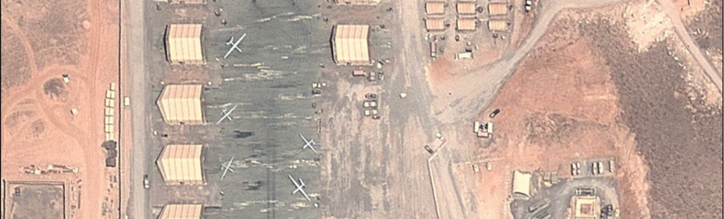 Drones at Chabelley Airfield in Djibouti. Credit: OSIMINT