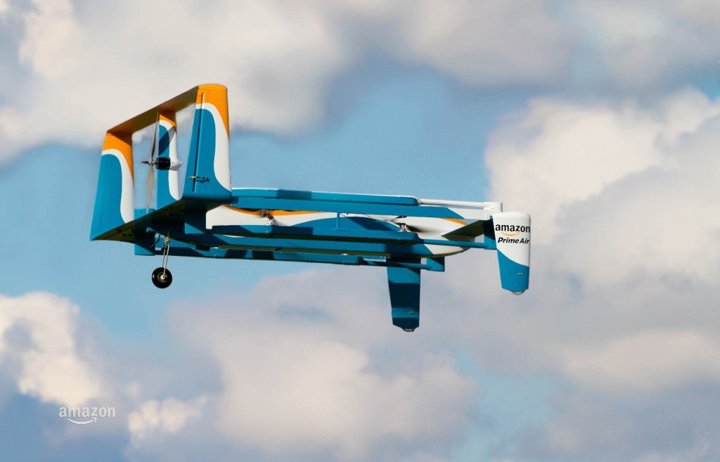 The Amazon Prime Air hybrid drone that was previewed on Sunday. Credit: Amazon. Via: Gizmag.
