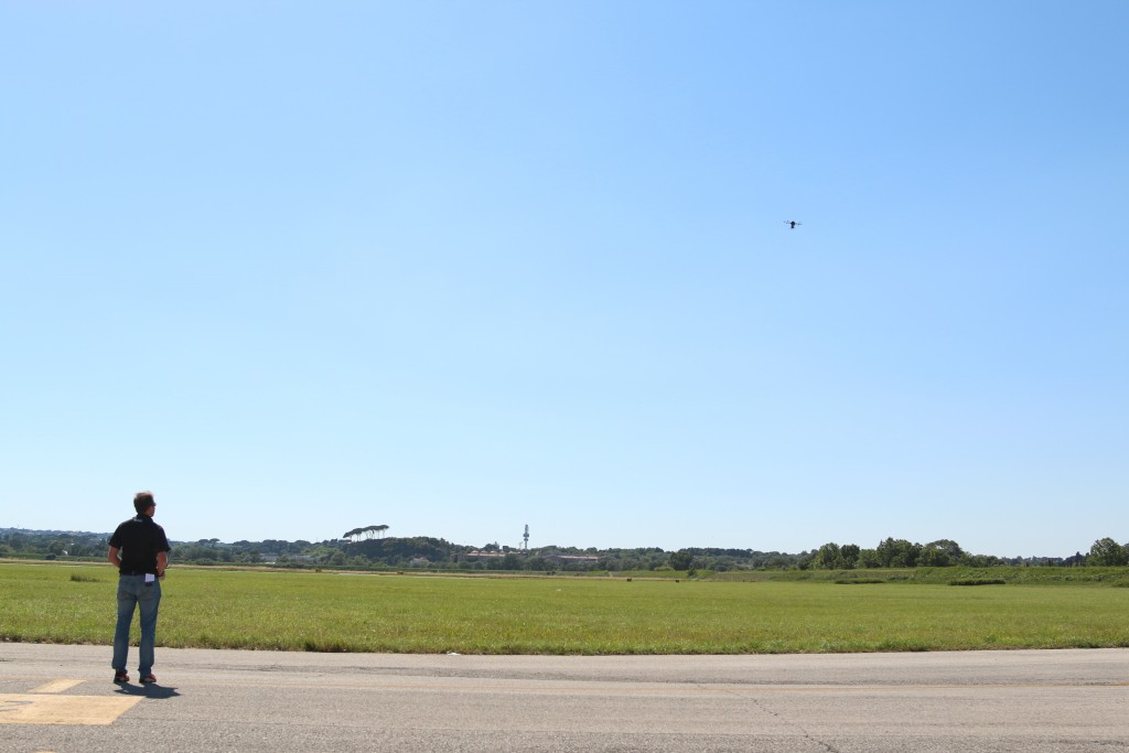 A demonstration at the 2015 Roma Drone Show. Credit: Dan Gettinger