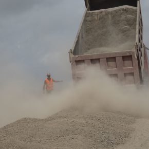 Construction of a makeshift road at Chabelley in May 2016. Photo: Staff Sgt. Eric Summers Jr.