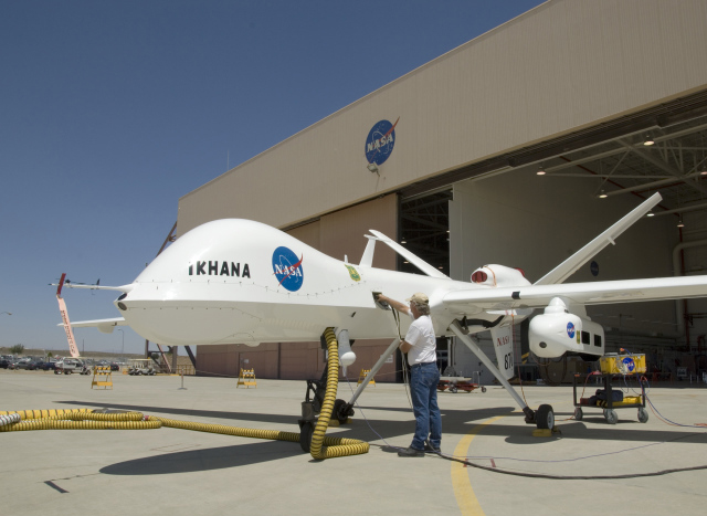 NASA's Ikhana drone, a modified General Atomics Reaper. Credit: NASA